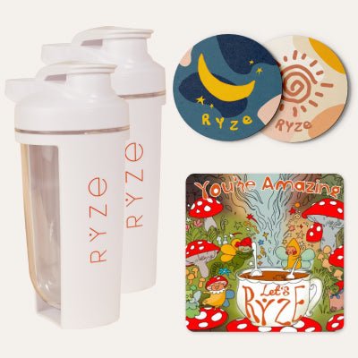 2 Shaker Bottles + FREE Gifts