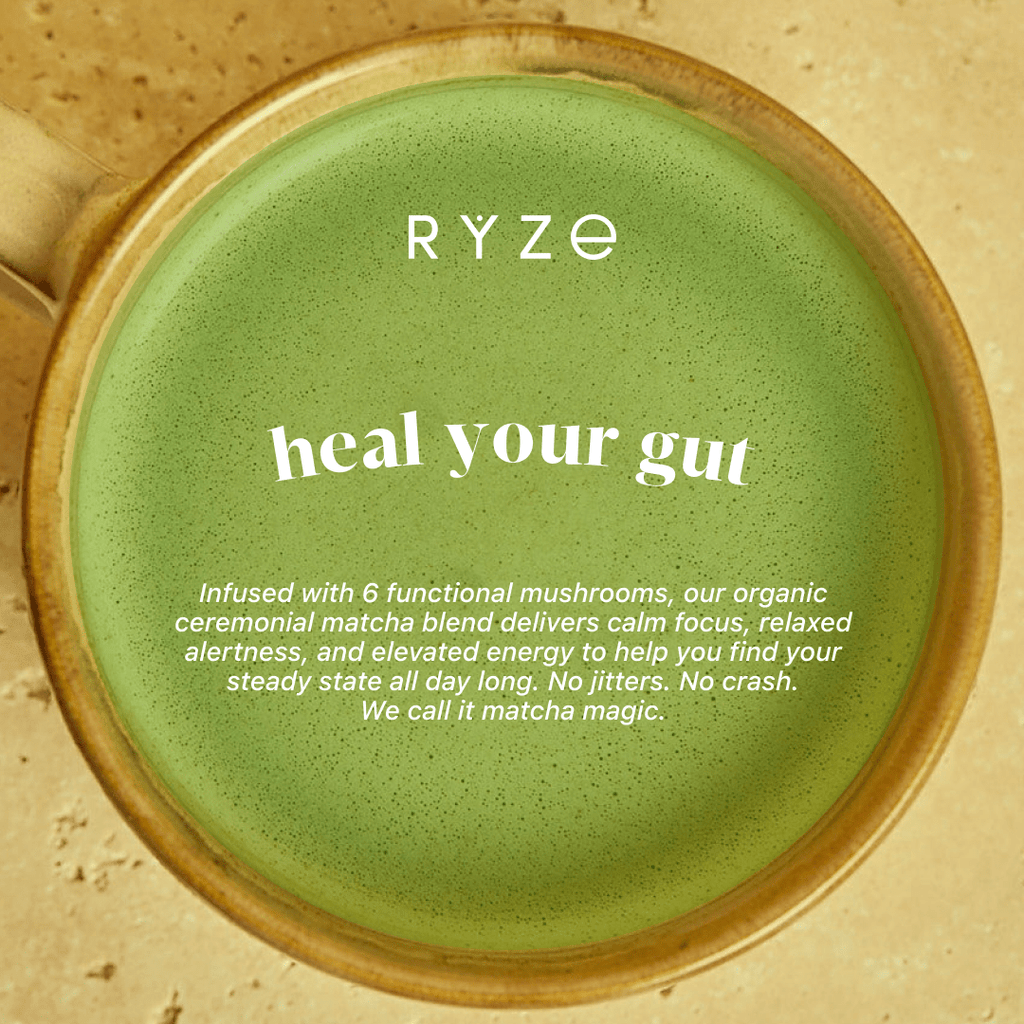 RYZE Organic Mushroom Matcha Starter Kit (60 servings)